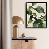 Shop Tropical Study II Linen Art Print-Botanicals, Green, Portrait, Rectangle, View All, WA-framed painted poster wall decor artwork