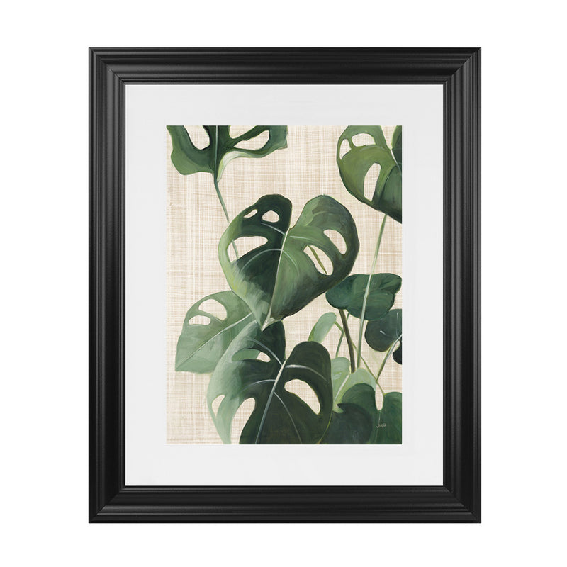Shop Tropical Study IV Linen Art Print-Botanicals, Green, Portrait, Rectangle, View All, WA-framed painted poster wall decor artwork
