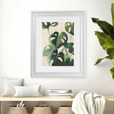 Shop Tropical Study IV Linen Art Print-Botanicals, Green, Portrait, Rectangle, View All, WA-framed painted poster wall decor artwork