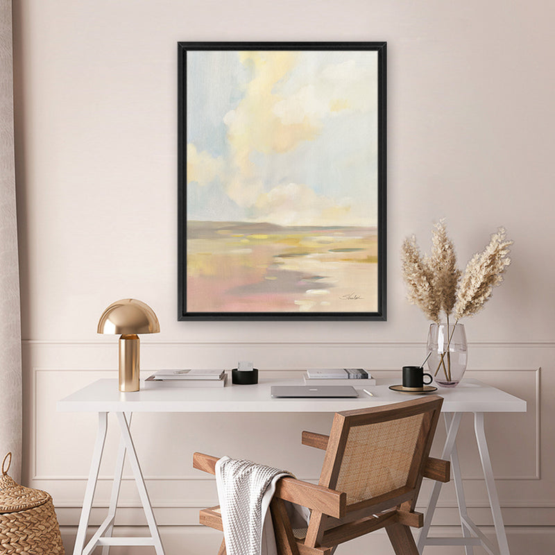 Shop Light Cloud Canvas Art Print-Abstract, Portrait, Rectangle, View All, WA, Yellow-framed wall decor artwork