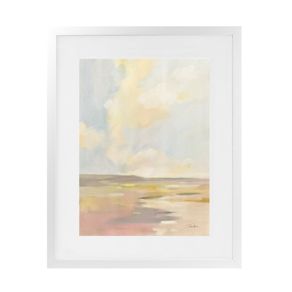 Shop Light Cloud Art Print-Abstract, Portrait, Rectangle, View All, WA, Yellow-framed painted poster wall decor artwork