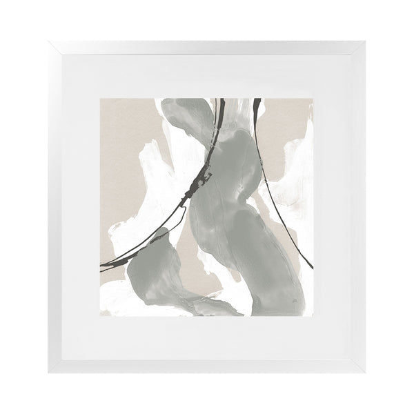 Shop Touch of Gray II (Square) Art Print-Abstract, Grey, Square, View All, WA-framed painted poster wall decor artwork