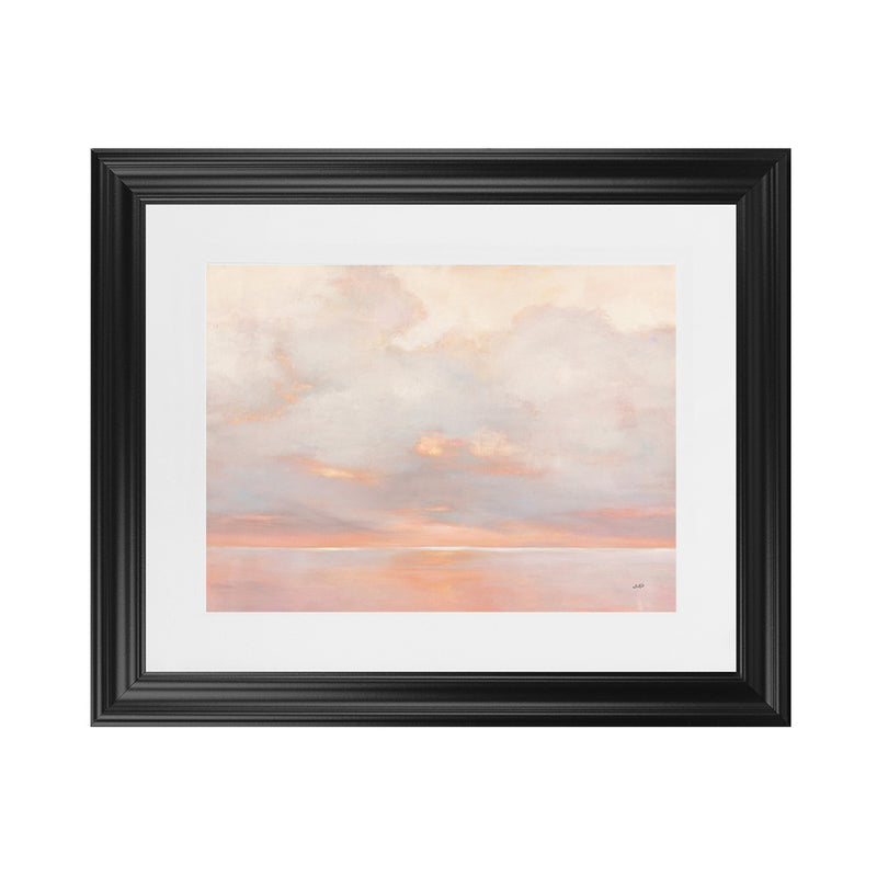 Shop Glint on the Horizon Art Print-Abstract, Horizontal, Pink, Rectangle, View All, WA-framed painted poster wall decor artwork