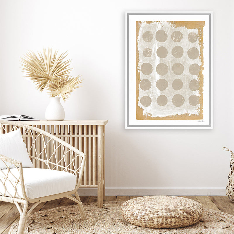 Shop Gray Collage I Canvas Art Print-Abstract, Neutrals, Portrait, Rectangle, View All, WA-framed wall decor artwork