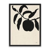 Shop Peach II Canvas Art Print-Black, Botanicals, Portrait, Rectangle, View All, WA-framed wall decor artwork