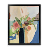 Shop Black Vase Art Print-Blue, Botanicals, Portrait, Rectangle, View All, WA-framed painted poster wall decor artwork