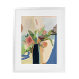 Shop Black Vase Art Print-Blue, Botanicals, Portrait, Rectangle, View All, WA-framed painted poster wall decor artwork