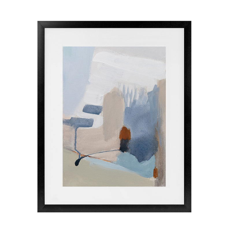 Shop Transitions II Art Print-Abstract, Blue, Neutrals, Portrait, Rectangle, View All, WA-framed painted poster wall decor artwork