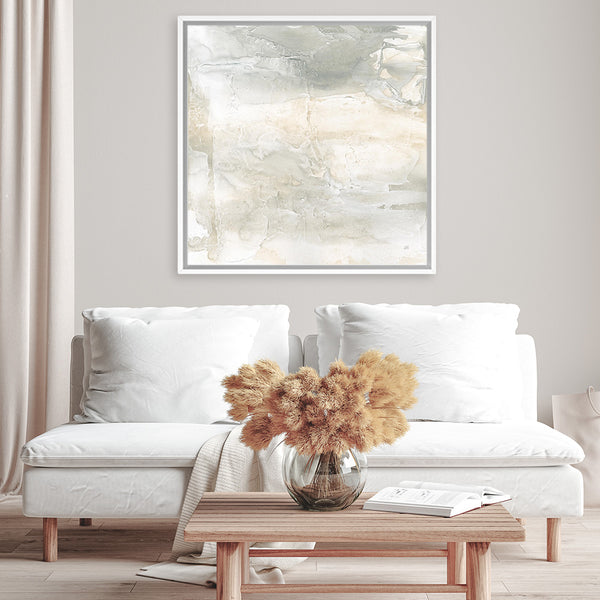 Shop Toned Texture IV (Square) Canvas Art Print-Abstract, Neutrals, Square, View All, WA-framed wall decor artwork