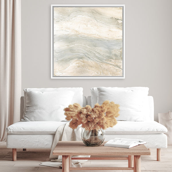 Shop Toned Texture VI (Square) Canvas Art Print-Abstract, Neutrals, Square, View All, WA-framed wall decor artwork