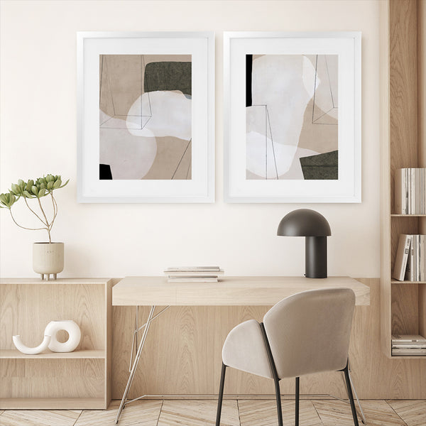 Shop Transparent II Art Print-Abstract, Neutrals, PC, Portrait, Rectangle, View All-framed painted poster wall decor artwork