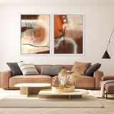 Shop Sticks and Stones Canvas Art Print-Abstract, Brown, Portrait, Rectangle, View All, WA-framed wall decor artwork