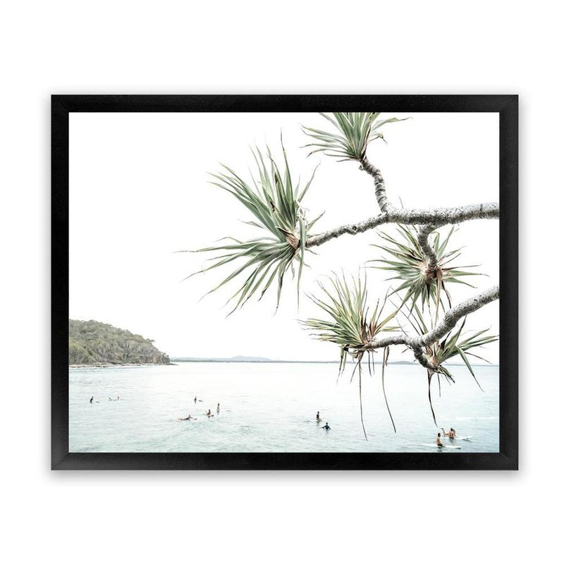 Shop Afternoon Surf Photo Art Print-Boho, Coastal, Green, Landscape, Photography, Tropical, View All, White-framed poster wall decor artwork
