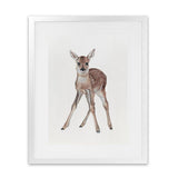 Shop Baby Deer Art Print-Animals, Baby Nursery, Brown, Portrait, View All-framed painted poster wall decor artwork