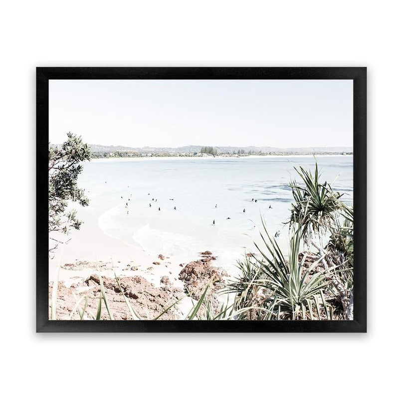 Shop Byron The Pass I Photo Art Print-Coastal, Green, Landscape, Neutrals, Photography, Tropical, View All, White-framed poster wall decor artwork