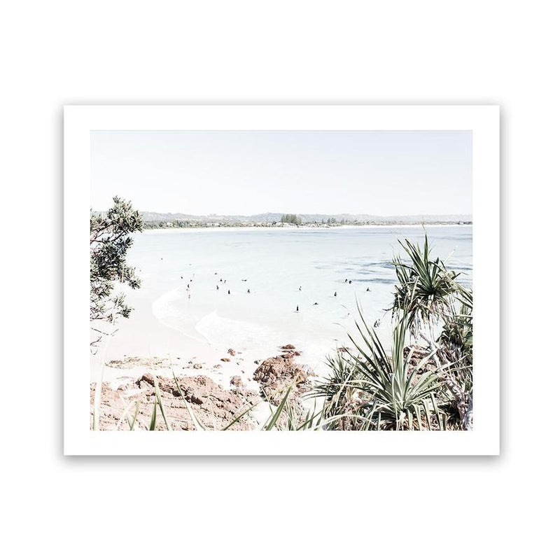 Shop Byron The Pass I Photo Art Print-Coastal, Green, Landscape, Neutrals, Photography, Tropical, View All, White-framed poster wall decor artwork