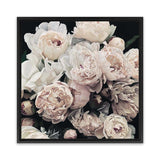 Shop Dark Blooms I (Square) Canvas Art Print-Black, Botanicals, Florals, Hamptons, Neutrals, Square, View All-framed wall decor artwork
