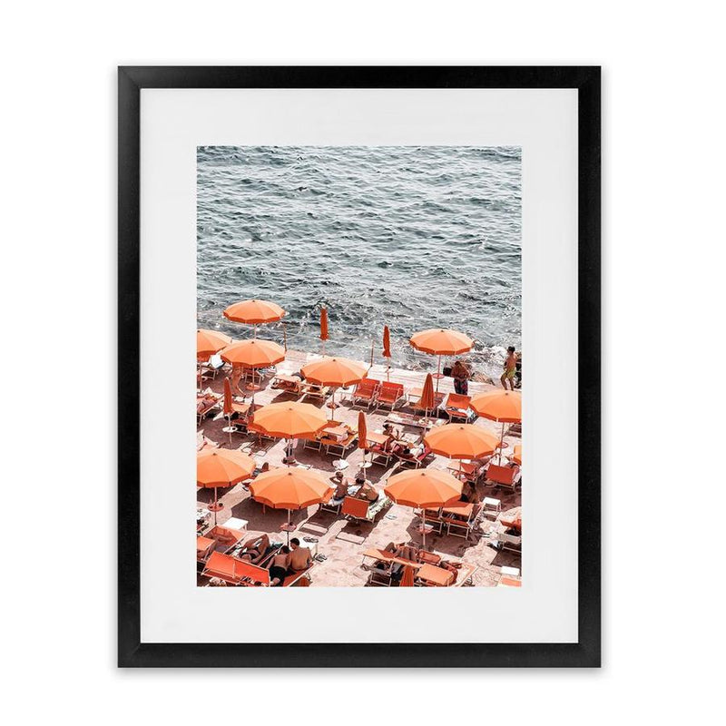 Shop One Fire Club II Photo Art Print-Amalfi Coast Italy, Coastal, Orange, Photography, Portrait, View All-framed poster wall decor artwork