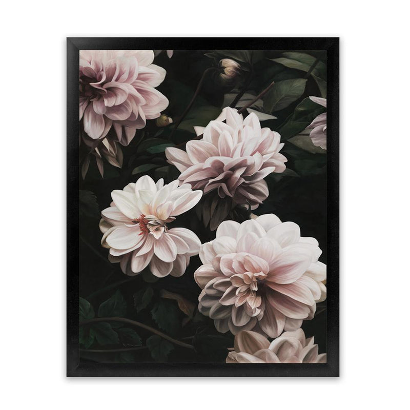 Shop Oriental Garden Art Print-Black, Botanicals, Florals, Green, Hamptons, Pink, Portrait, View All-framed painted poster wall decor artwork