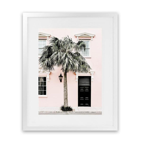 Shop Palm House I Photo Art Print-Boho, Botanicals, Green, Photography, Pink, Portrait, Tropical, View All-framed poster wall decor artwork