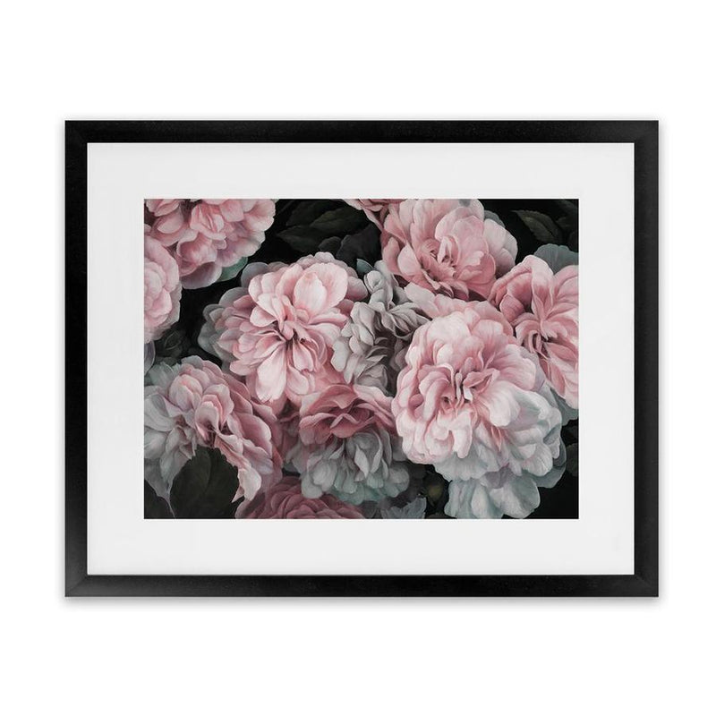 Shop Pink Blooms Art Print-Botanicals, Florals, Hamptons, Landscape, Pink, View All-framed painted poster wall decor artwork