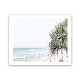Shop Point Lookout Beach Photo Art Print-Coastal, Green, Landscape, Photography, Tropical, View All, White-framed poster wall decor artwork