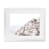 Shop Positano I Photo Art Print-Amalfi Coast Italy, Coastal, Landscape, Photography, Pink, View All, White-framed poster wall decor artwork