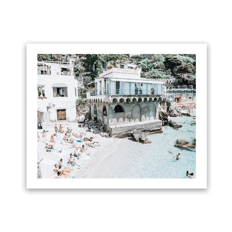 Shop Ristorante Ciro I Photo Art Print-Amalfi Coast Italy, Blue, Coastal, Green, Landscape, Photography, Tropical, View All-framed poster wall decor artwork