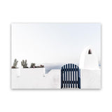 Shop Santorini II Photo Canvas Art Print-Blue, Coastal, Greece, Landscape, Photography, Photography Canvas Prints, View All, White-framed wall decor artwork