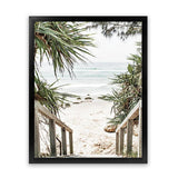 Shop Wategos Beach I Photo Art Print-Boho, Coastal, Green, Hamptons, Nature, Photography, Portrait, Tropical, View All-framed poster wall decor artwork